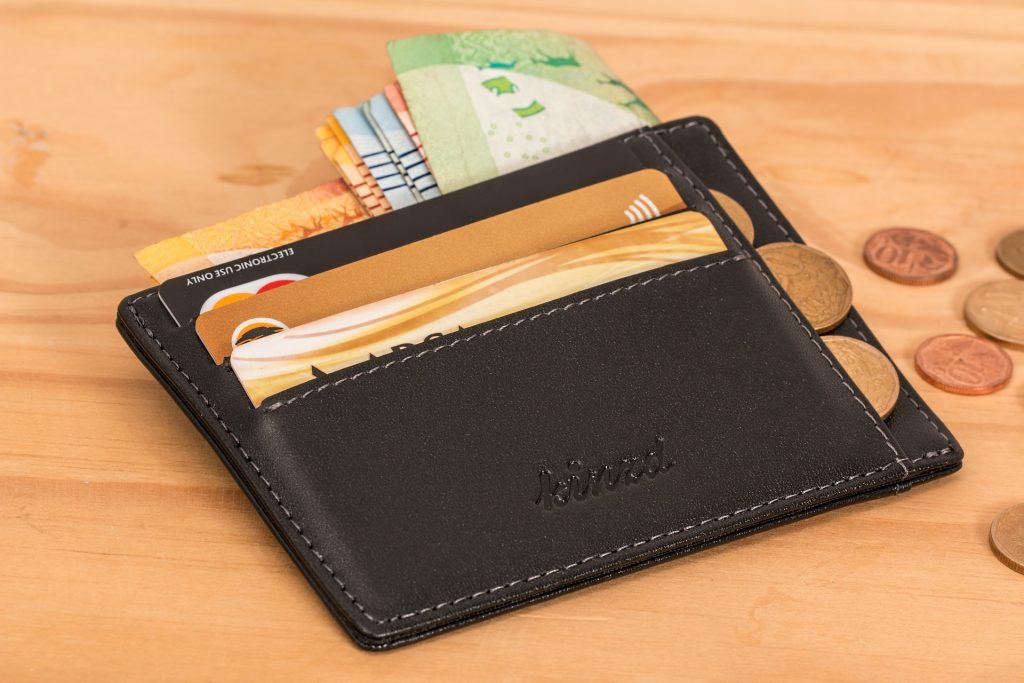 Image of a wallet with cards in it