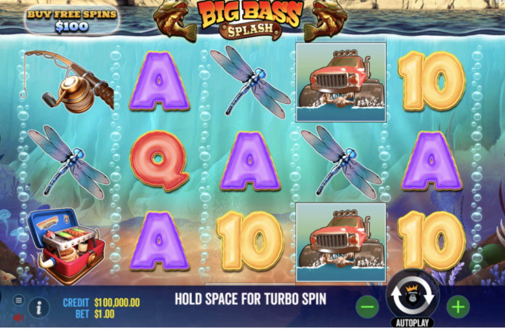 Image of Big Bass Splash slots in Gameplay